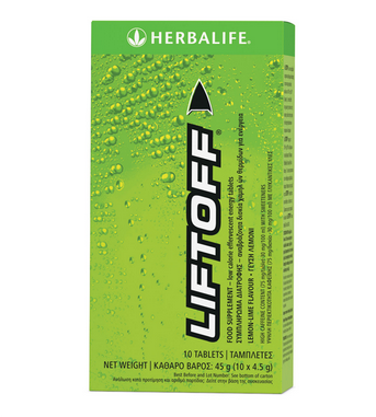 Lift Off® Effervescent Energy Drink Lemon-lime 10 tablets per box - SKU 3152