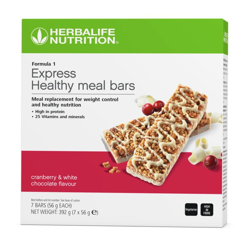 Formula 1 Express Healthy Meal Bars Cranberry & White Chocolate 7 bars per box - SKU 4473